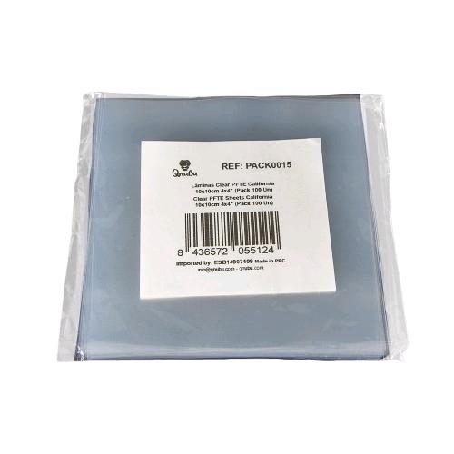 QNUBU - CLEAR PFTE SHEETS - 10X10CM