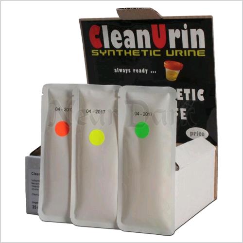 CLEANU - CLEANURIN - SYNTHETIC URIN  - DISPENSER 20 PACK X 25 ML