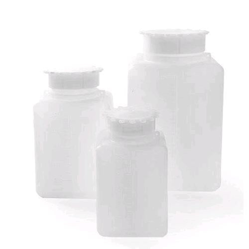 WIDE MOUTH BOTTLE RECTANGULAR BASED - GRADUATED - 500ML