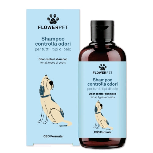 FLOWER FARM - ODOR CONTROL SHAMPOO FOR ALL COAT TYPES - 250 ML