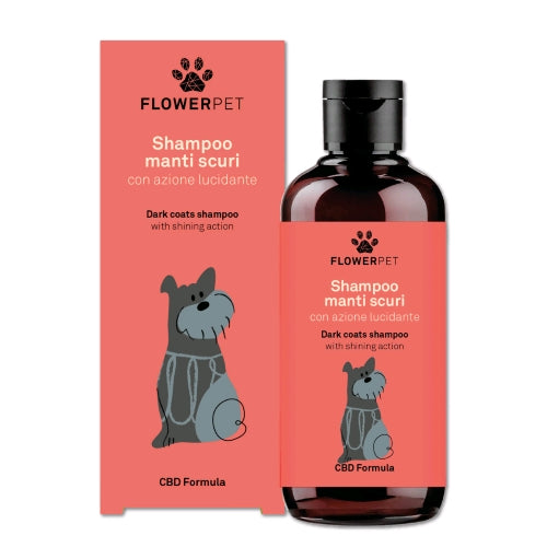 FLOWER FARM - SHAMPOO FOR DARK COATS WITH SHINE-ENHANCING ACTION - 250 ML