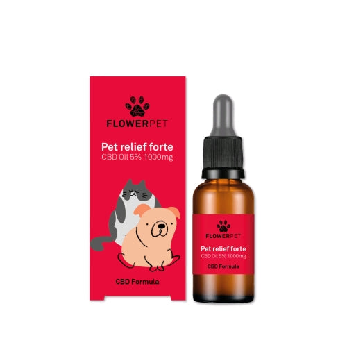 FLOWER FARM - PET RELIEF 5% CBD OIL 300 MG - 20 ML