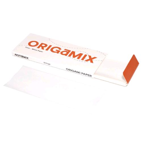 ORIGAMIX - ORIGAMI PAPER - FLOWER - WHITE PAPER - BOX OF 50 BOOKLETS WITH 50 SHEETS