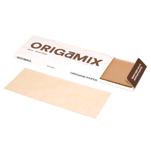 ORIGAMIX - ORIGAMI PAPER - BOAT - BROWN  PAPER - BOX OF 50 BOOKLETS WITH 50 SHEETS