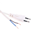 CABLE WITH ITALIAN BIPOLAR PLUG  - WHITE - 2X1 - 10A - 260 CM