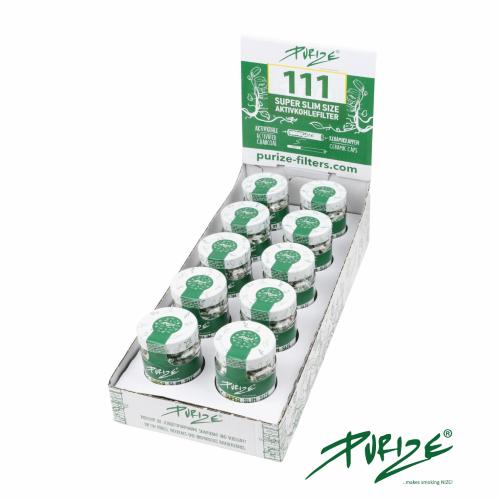 PURIZE - SUPER SLIM JAR - 5.0MM - RETAIL DIPLAY UNIT 10PCS