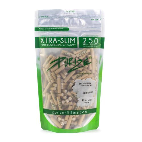 PURIZE - XTRA SLIM BAG - 5.9MM - ORGANIC - RESEALABLE BAG OF 250PCS