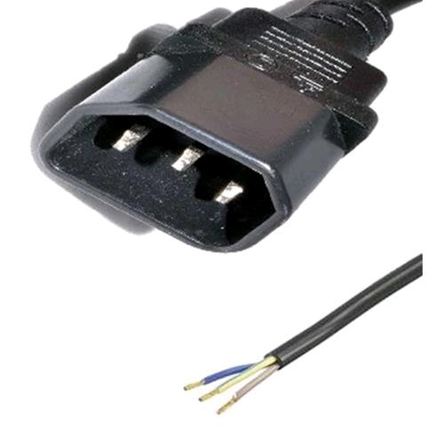 CABLE IEC PLUG R25 + TIPS - 3X1 10A 140 CM