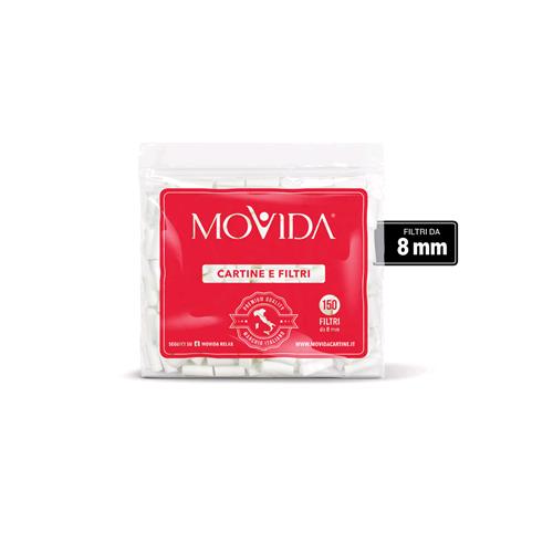 MOVIDA - SMOKING FILTER 65 BAGS * 150 FILTERS EACH 8mm