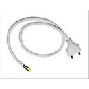 CABLE WITH ITALIAN BIPOLAR PLUG  - WHITE - 2X1 - 10A - 260 CM