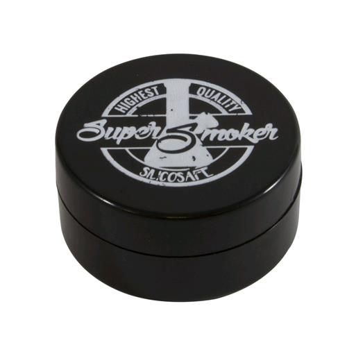 SUPERSMOKER - SILICONE JAR SILICOSAFE DOBLE INSERT 10ML - BLACK