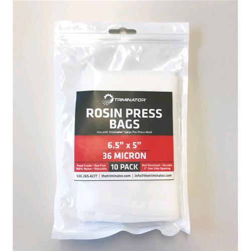 TRIMINATOR - 10 NYLON ROSIN BAGS FOR EXTRACTION - XL 36U