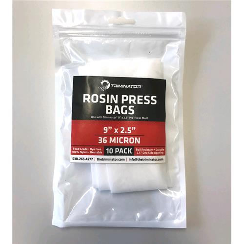 TRIMINATOR - 10 NYLON ROSIN BAGS FOR EXTRACTION - L 36U