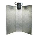 TRAPEZOIDAL REFLECTOR FOR CFL AND HPS WITH REINFORCED ELBOW