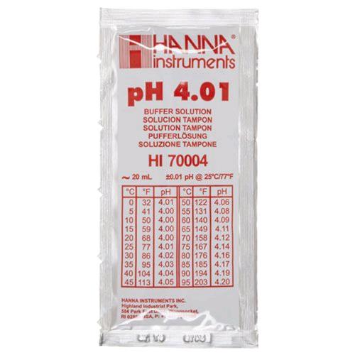 HANNA CALIBRATION SOLUTION PH 4.01 SACHET 20 ML (25PCS)