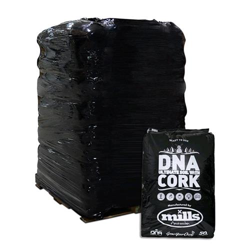 PALLET DNA/MILLS SOIL AND CORK - 50L (80 BAGS)