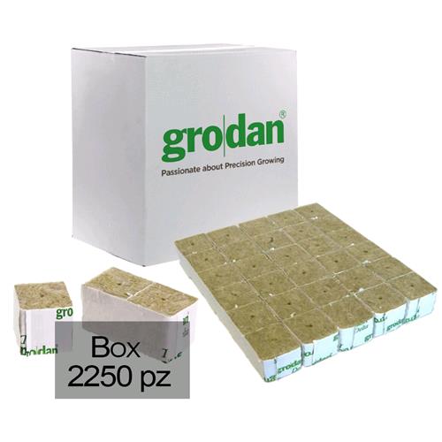 GRODAN ROCKWOOL CUBES 4X4X4 BOX - 2250 UNITS