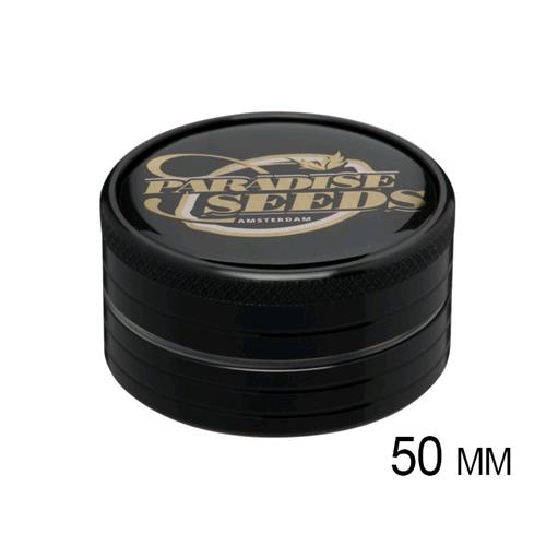 Paradise Seeds - Grinder logo black 50 mm - 2 pieces