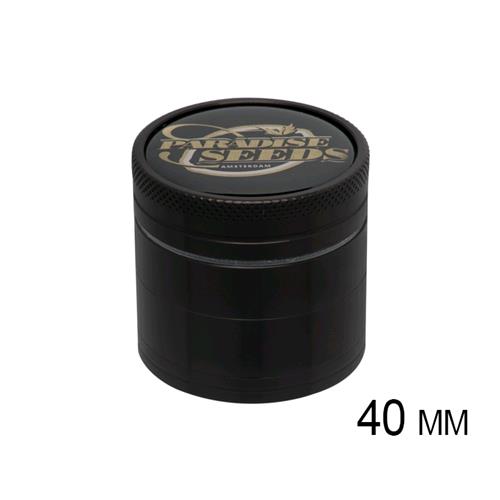 PARADISE SEEDS - GRINDER  3D LOGO BLACK 40 MM 4 PIECES