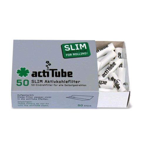 ACTITUBE - SLIM SMOKING FILTERS - 50 PCS PACK