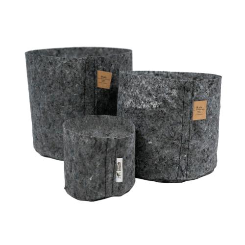 ROOT POUCH - TEXTILE POT CHARCOAL - 16L