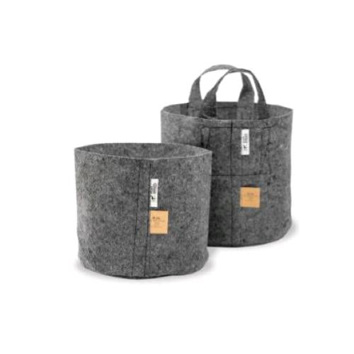 ROOT POUCH - TEXTILE POT WITH HANDLES GREY - 30L