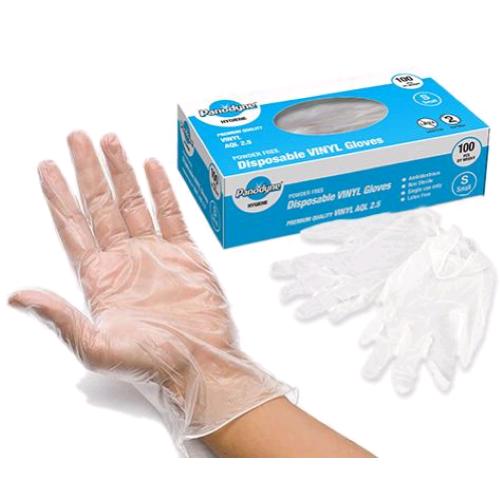 VINYL GLOVES - EN 455 - 100PCS - SIZE S