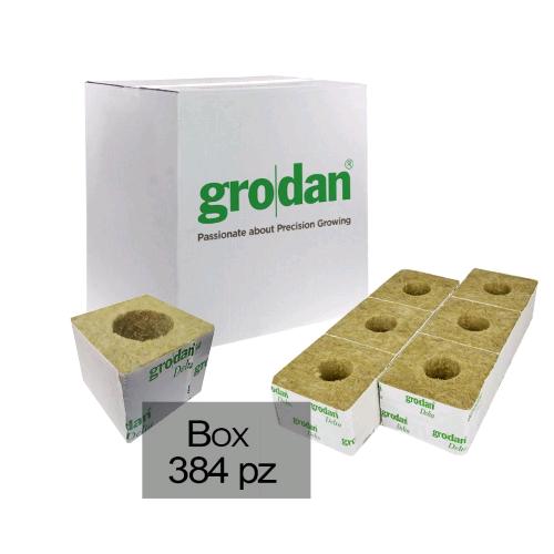 GRODAN - ROCKWOOL CUBES 7.5X7.5 BOX - 384 UNITS