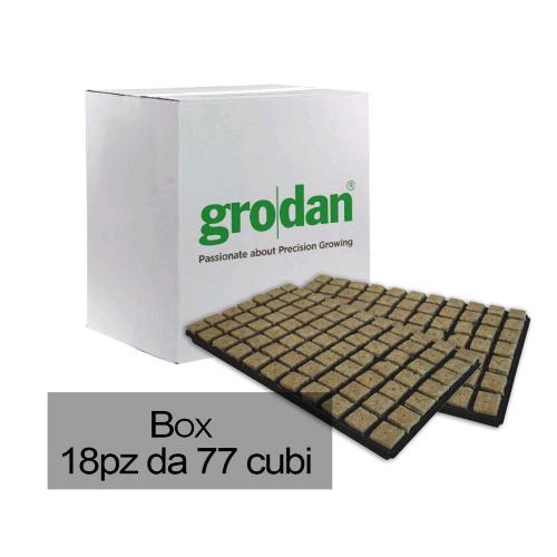 GRODAN -  ROCKWOOL CUBE 3.6X3.6 BOX 18 TRAYS