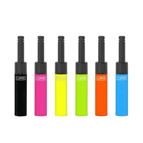 CLIPPER - "MINI TUBE" REFILLABLE LIGHTERS (DIFFERENT COLORS)