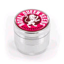 ROYAL QUEEN SEEDS - GRINDER ALUMINIUM DRIP LOGO RED - 2 PARTS 48 MM D - 40 MM H