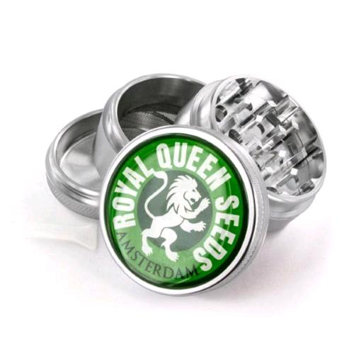 ROYAL QUEEN SEEDS - GRINDER DRIP GREEN LOGO - 4PARTS