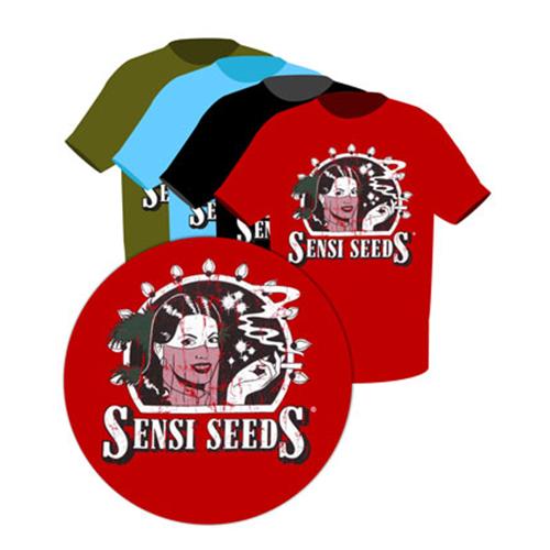 SENSI SEEDS - T-SHIRT VINTAGE RED [M]