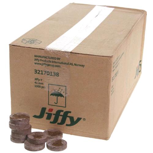 JIFFY TORBA FOR GERMINATION ?4,1CM H4.2CM - WITH COMPOSTABLE NET - 1000pz