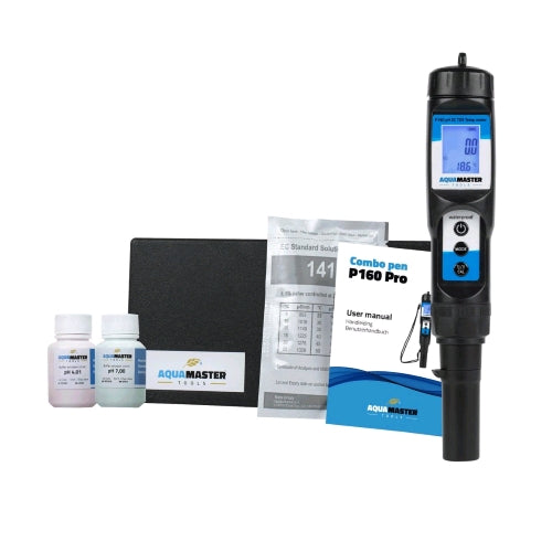 AQUAMASTER - PH TEMP PPM TDS & EC METER - COMBO PEN P160 PRO