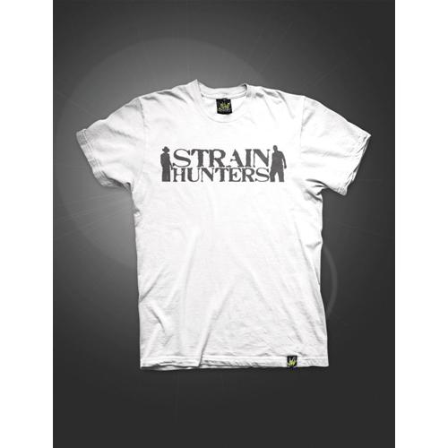 STRAIN HUNTERS T-SHIRT MEN WHITE [S]