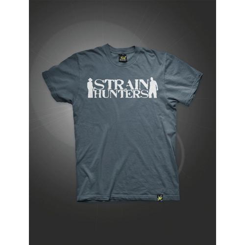 STRAIN HUNTERS T-SHIRT MEN WASHED BLUE-NAVY [S]