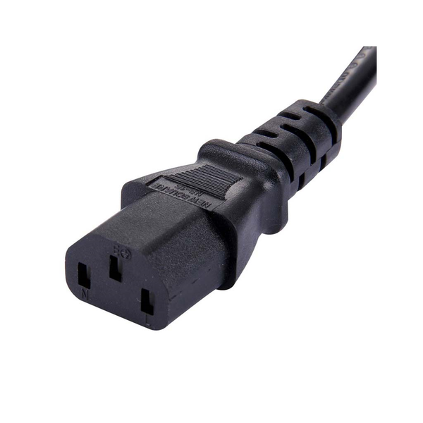 Black Cable 3x1.5mm IEC Female Plug C13 1.5m