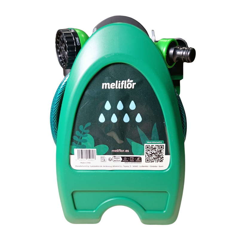Meliflor Irrigation Set (Flexible Hose + Quick Connector + Watering Gun + Wall Bracket)