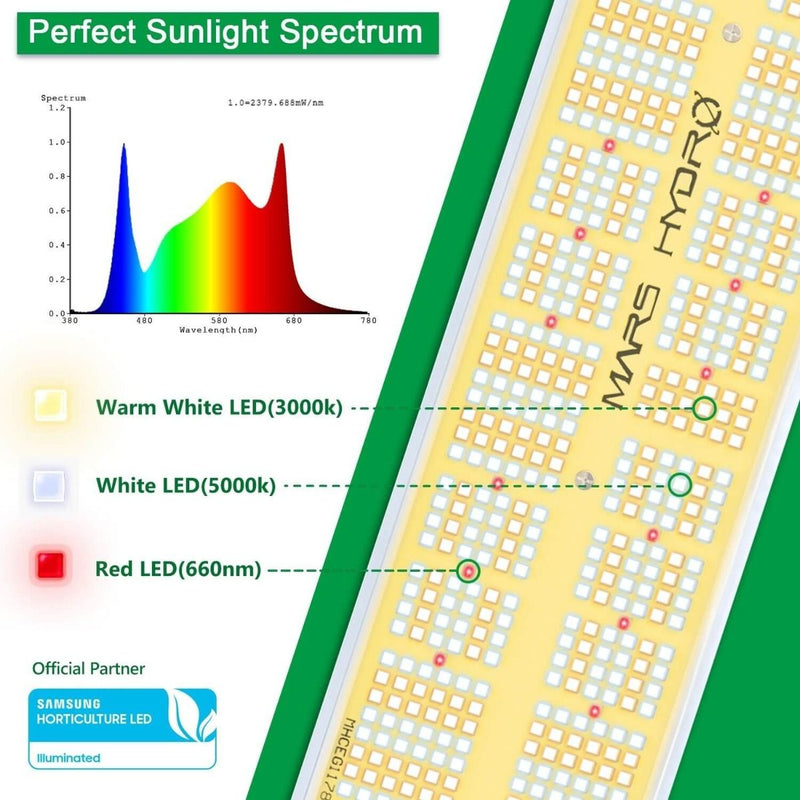 Mars Hydro SP 6500 Samsung LM301B 650W Greenhouse LED Grow Light