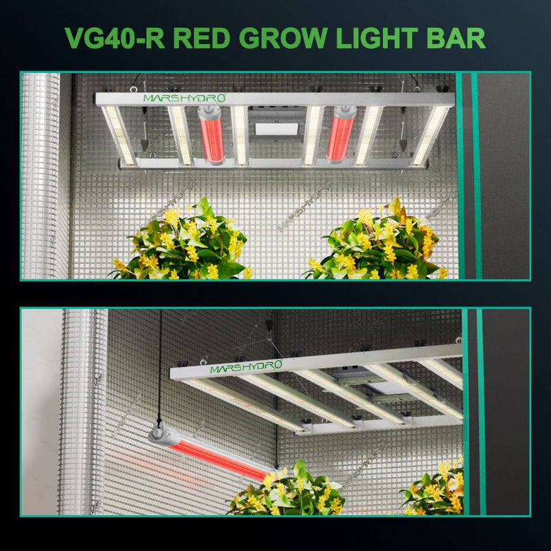 Mars Hydro VG40 Red LED Grow Light Indoor Plants Supplemental 650-665nm Extended Spectrum