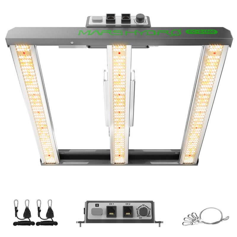 Mars Hydro Smart Dimmable FC-E1500 Bridgelux 150w LED Grow Light For 2.3'X2.3' Grow Tent