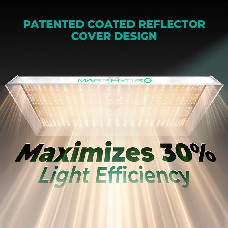 Mars Hydro TSW 2000 Full Spectrum 300W Dimming LED Grow Light For 4x4 Tent High-Density Planting